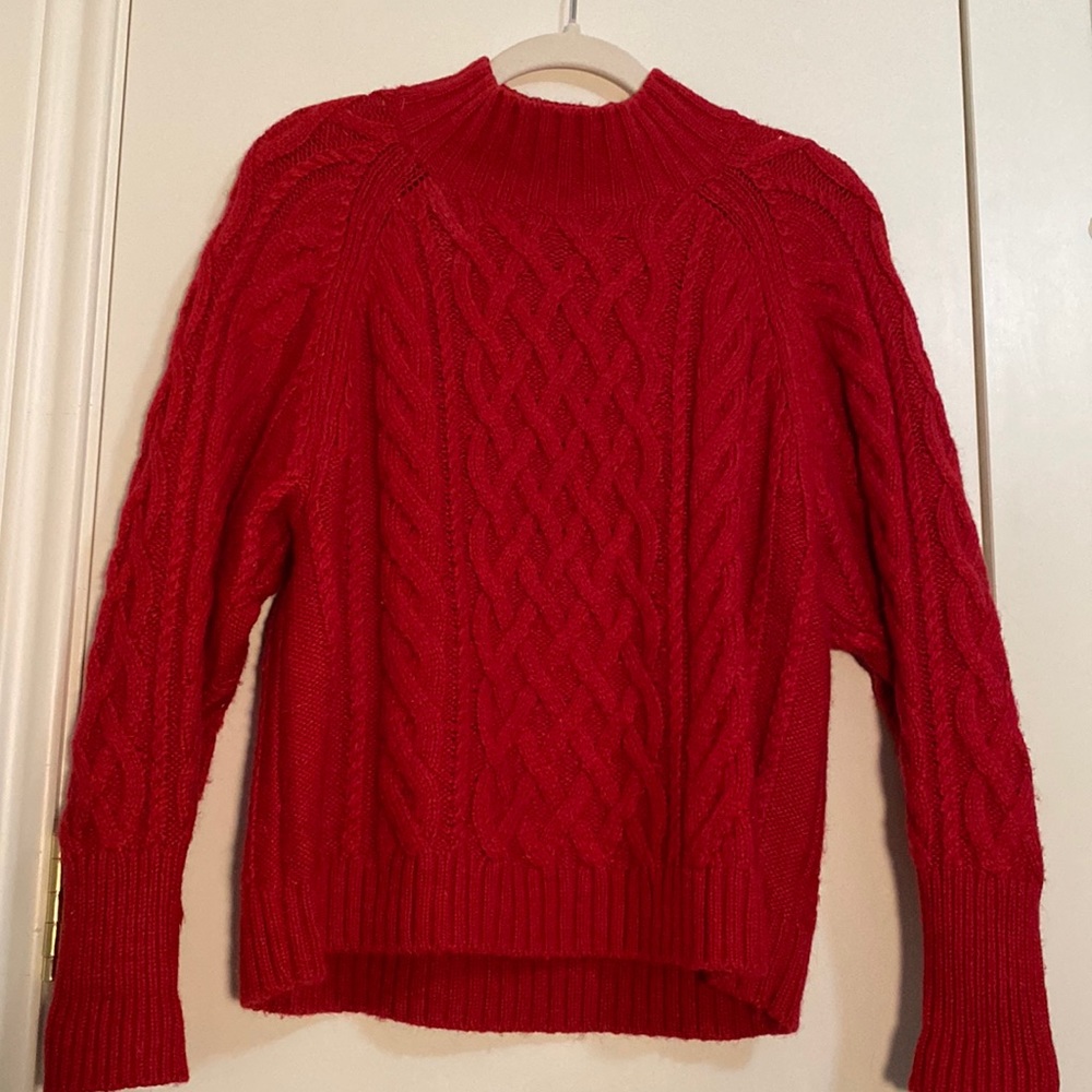 GAP Turtleneck Red Knit Sweater | Size M